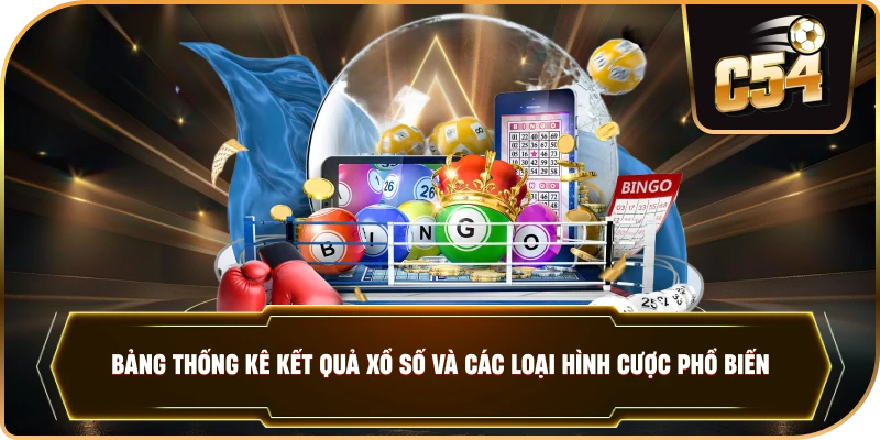 Bảng thống kê kết quả xổ số và các loại hình cược phổ biến